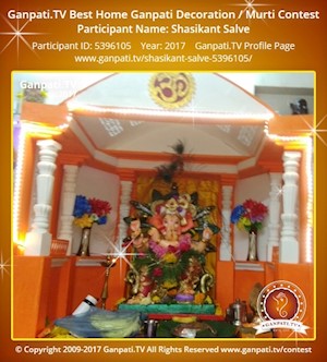 Shasikant Salve Home Ganpati Picture