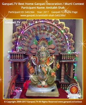 Amitabh Shah Home Ganpati Picture