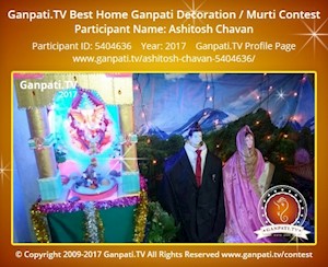 Ashitosh Chavan Home Ganpati Picture