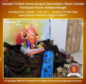 Abhijeet Mangle Home Ganpati Picture