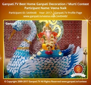 Veena Naik Home Ganpati Picture