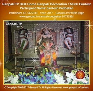 Santosh Pednekar Home Ganpati Picture