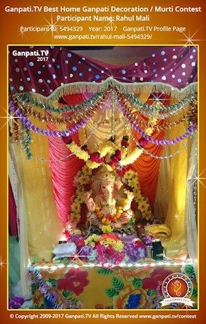 Rahul Mali Home Ganpati Picture