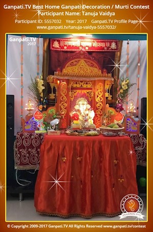 Tanuja Vaidya Home Ganpati Picture