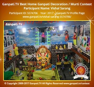 Vishal Sarang Home Ganpati Picture