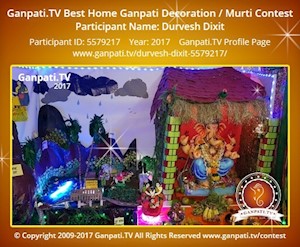 Durvesh Dixit Home Ganpati Picture