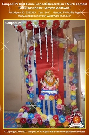 Somesh Wadhwani Home Ganpati Picture