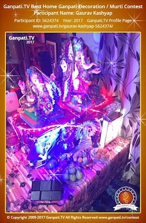 Gaurav Kashyap Home Ganpati Picture