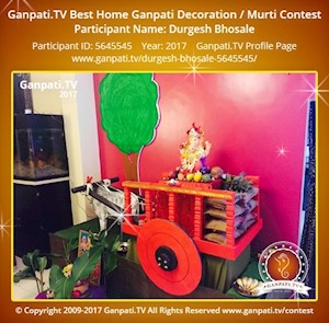 Durgesh Bhosale Home Ganpati Picture