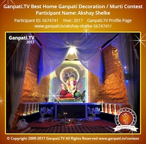 Akshay Shelke Home Ganpati Picture