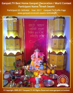 Viresh Swami Home Ganpati Picture