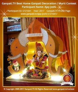 Ajay Joshi Home Ganpati Picture