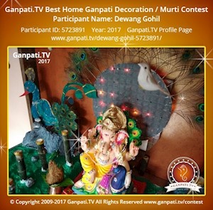 Dewang Gohil Home Ganpati Picture