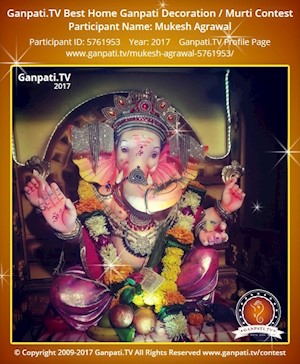 Mukesh Agrawal Home Ganpati Picture