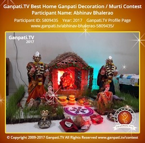 Abhinav Bhalerao Home Ganpati Picture