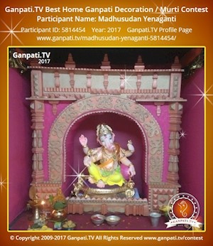 Madhusudan Yenaganti Home Ganpati Picture