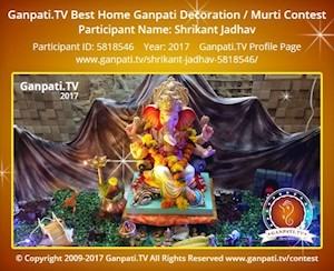 Shrikant Jadhav Home Ganpati Picture