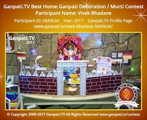 Vivek Bhadane Home Ganpati Picture