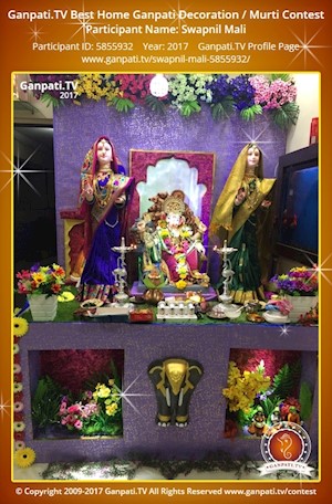 Swapnil Mali Home Ganpati Picture