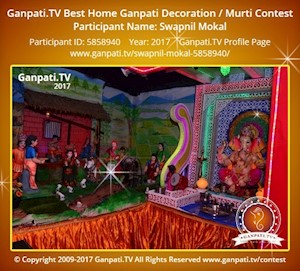 Swapnil Mokal Home Ganpati Picture