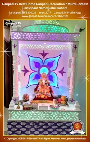 Rahul Rohara Home Ganpati Picture