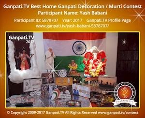 Yash Babani Home Ganpati Picture