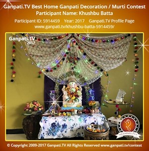 Khushbu Batta Home Ganpati Picture