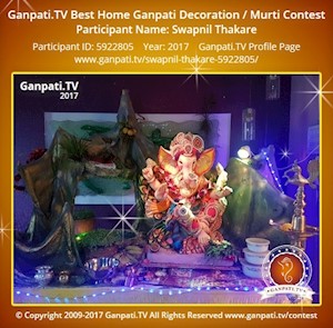 Swapnil Thakare Home Ganpati Picture