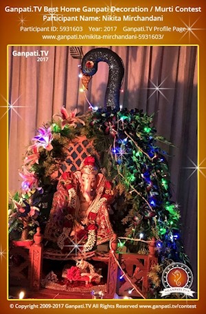 Nikita Mirchandani Home Ganpati Picture