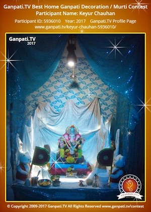 Keyur Chauhan Home Ganpati Picture