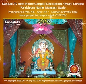 Mangesh Ugale Home Ganpati Picture