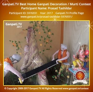 Prasad Tashildar Home Ganpati Picture