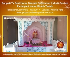 Dinesh Yadnik Home Ganpati Picture