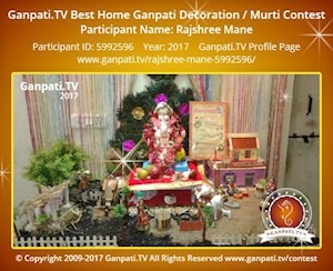 Rajshree Mane Home Ganpati Picture