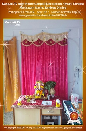 Sandeep Dimble Home Ganpati Picture