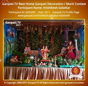 Hrishikesh Golatkar Home Ganpati Picture