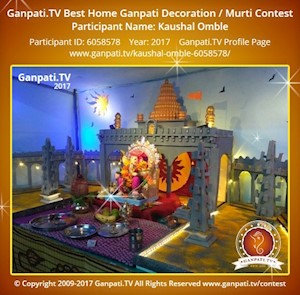 Kaushal Omble Home Ganpati Picture