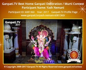 Yash Nemani Home Ganpati Picture