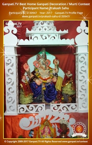 Prakash Sahu Home Ganpati Picture