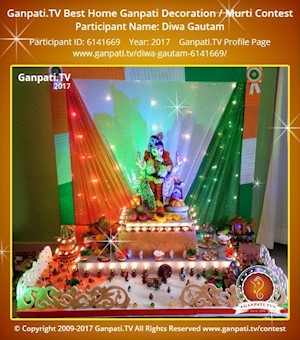 Diwa Gautam Home Ganpati Picture