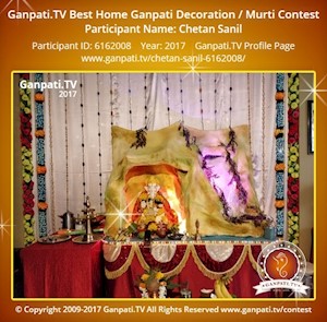 Chetan Sanil Home Ganpati Picture