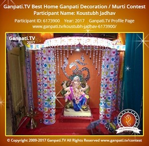 Koustubh Jadhav Home Ganpati Picture
