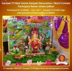 Ishwar Jadhav Home Ganpati Picture