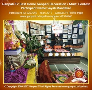 Sayali Mandekar Home Ganpati Picture