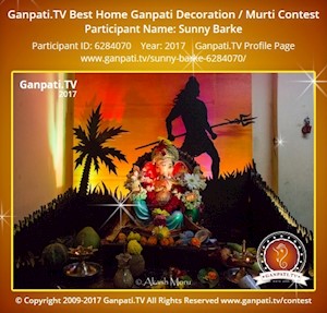 Sunny Barke Home Ganpati Picture