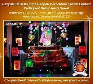 Amita Vawal Home Ganpati Picture