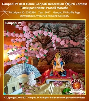 Pranali Marathe Home Ganpati Picture