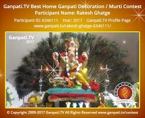 Rakesh Ghatge Home Ganpati Picture