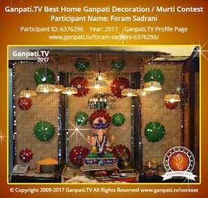 Foram Sadrani Home Ganpati Picture
