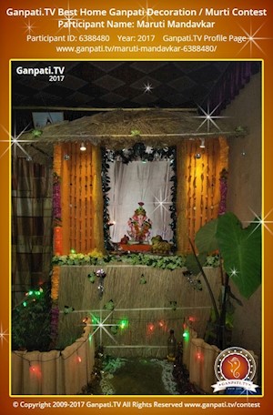 Maruti Mandavkar Home Ganpati Picture